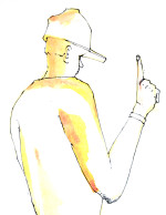 RUN Sketch-Man Standing (Detail Hand)