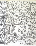Pelucas Sketch-Paisaje Neohippie