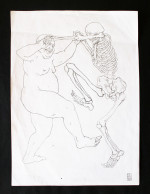 UNGA Sketch-Dancing Man and Skeleton