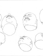 UNGA Sketch-Falling Heads Scan