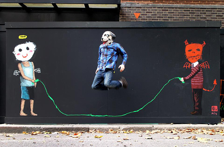 Hin piece in Hackney Wick