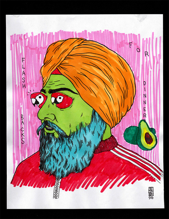 UNGA sketch-Flash Backs For Dinner