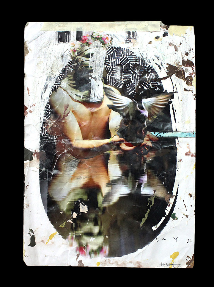 Borondo's sketch for the wall in Lodz Murals
