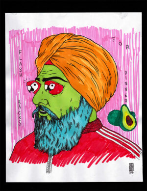 UNGA sketch-Flash Backs For Dinner